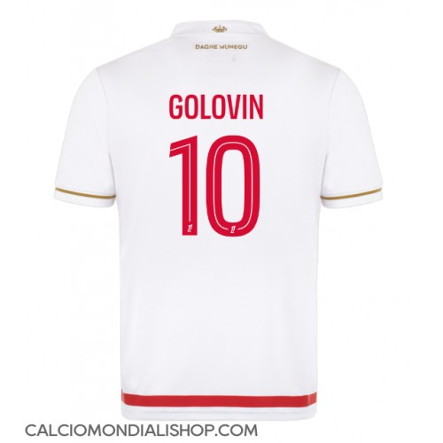Maglie da calcio AS Monaco Aleksandr Golovin #10 Prima Maglia 2025-26 Manica Corta Maglie da calcio AS Monaco Aleksandr Golovin #10 Prima Maglia 2025-26 Manica Corta